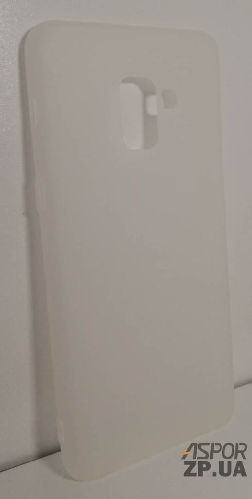 Накладка TPU Soft case для Samsung A8 Plus 2018/A730- білий