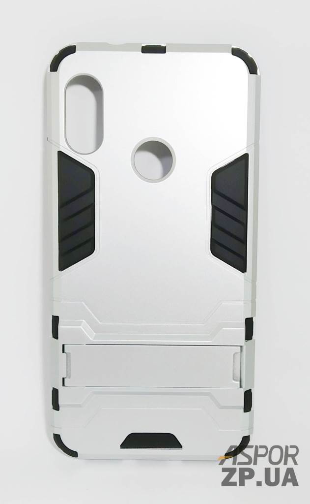 Протиударний чохол Armor Case для Xiaomi Mi A2 Lite/Redmi 6 Pro- сріблястий