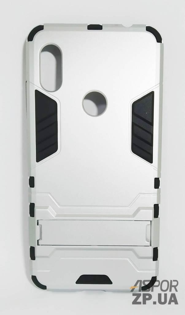 Протиударний чохол Armor Case для Xiaomi Redmi Note 6 Pro- сріблястий