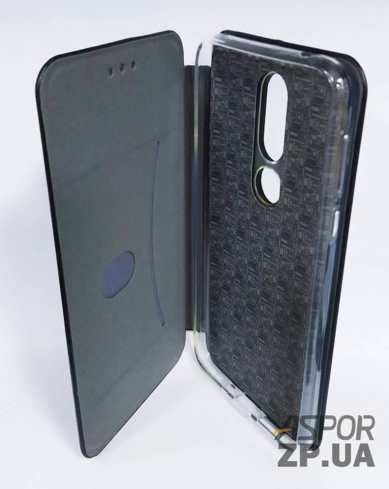 Чохол-книжка Premium Leather Case для Nokia 7 в тех. упаковці- чорний — изображение 2