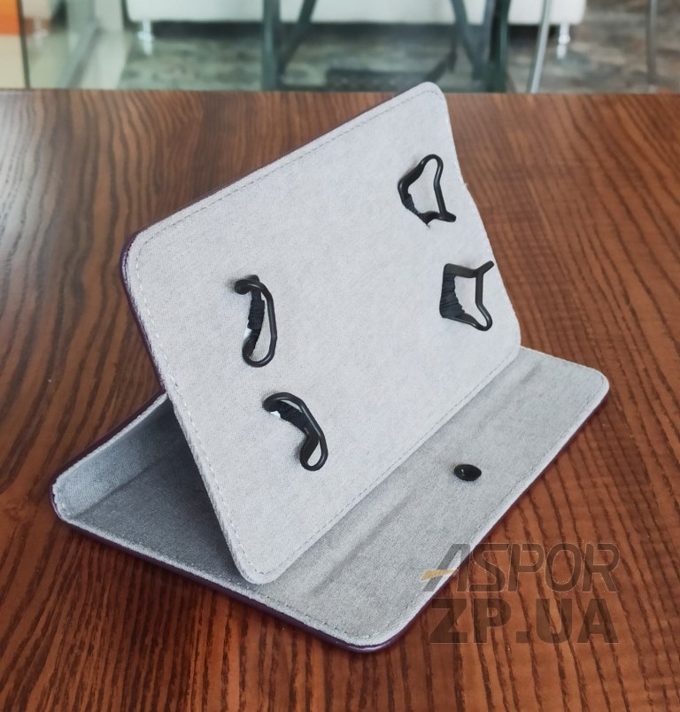 Чохол-книжка для планшета універсальний Clip stand 7`mini (шкірзам Boom)- фіолетовий — изображение 2