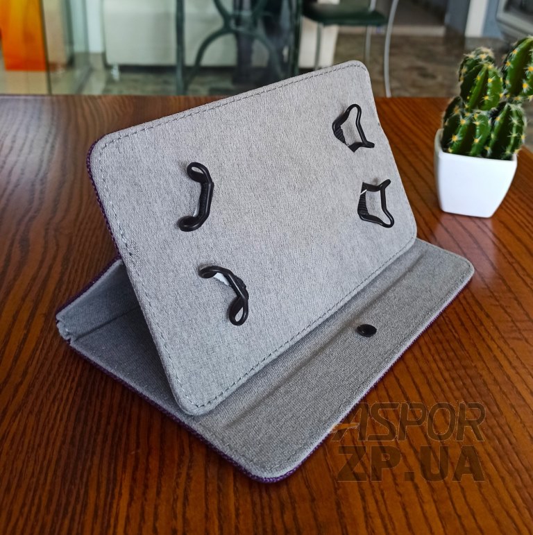 Чохол-книжка для планшета універсальний Clip stand 7`mini (Manchester)- фіолетовий — изображение 2