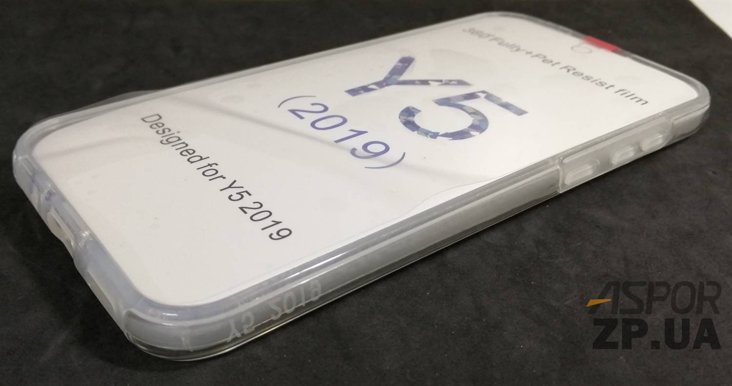 Накладка TPU + PC 360 для Huawei Y5 2019- прозорий — изображение 2