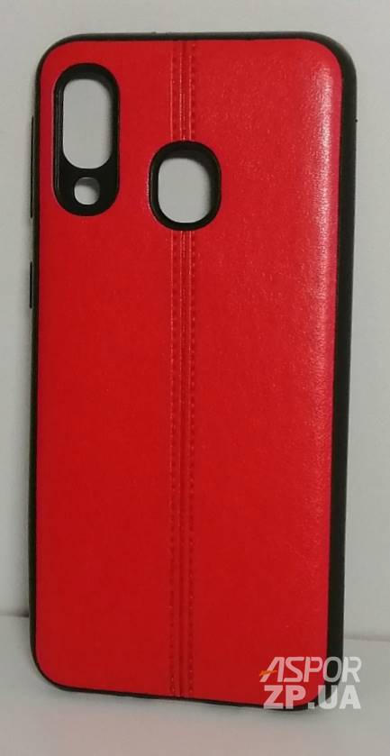 Накладка Fashion Leather Case для Samsung A40/A405- червоний