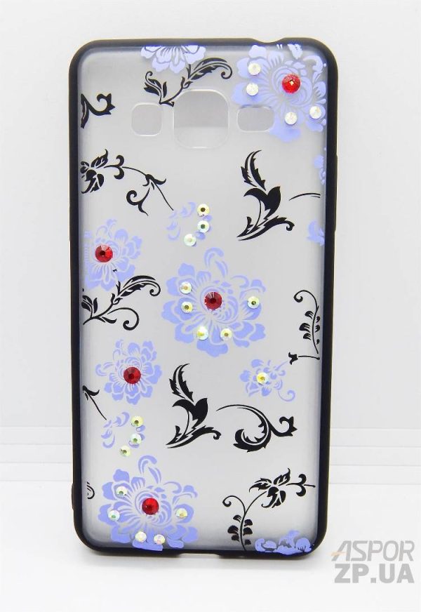 Накладка Yotoo Flowers для Samsung J2 Prime/G532- Квітка- блакитний