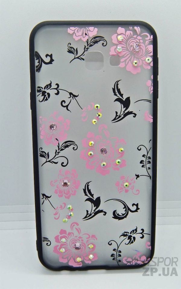 Накладка Yotoo Flowers для Samsung J4 Plus/J415- квітка- рожевий