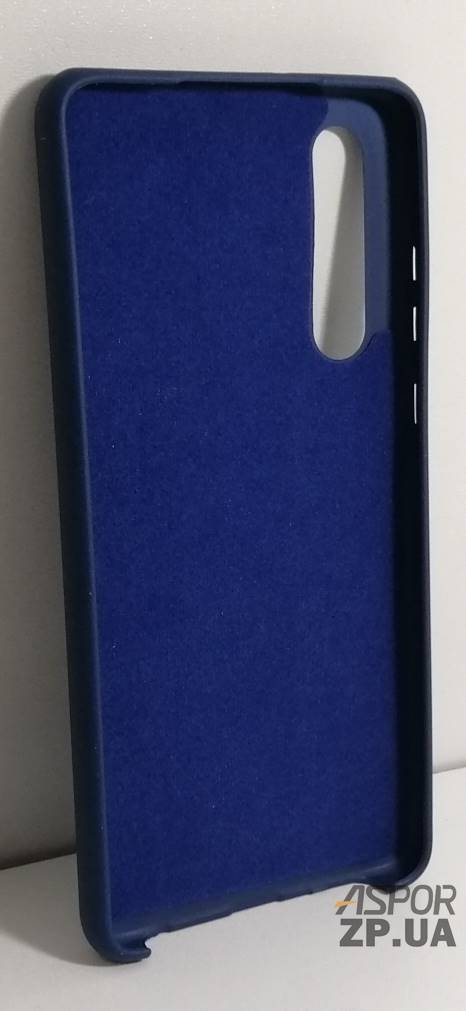 Накладка (з мікрофіброю) Silk No Brand для Huawei P30- синій — изображение 2
