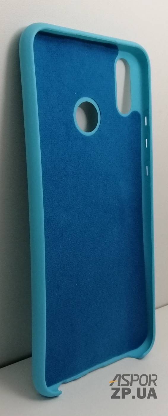 Накладка (з мікрофіброю) Silk No Brand для Huawei Y9 2019- блакитний — изображение 2
