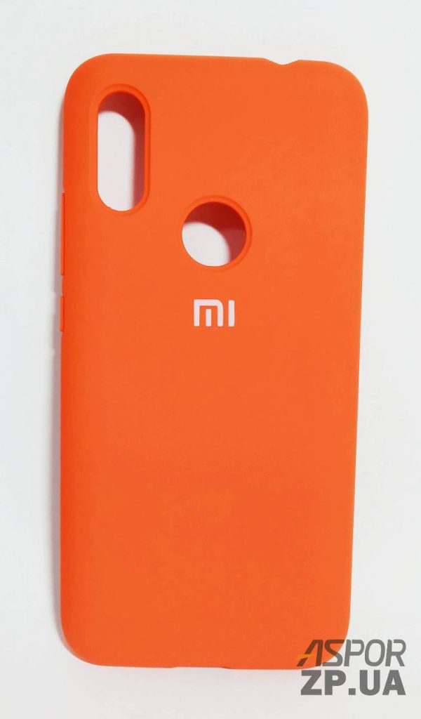 Накладка (з мікрофіброю) Silk Original Full Cover для Xiaomi Redmi 7- №13 помаранчевий