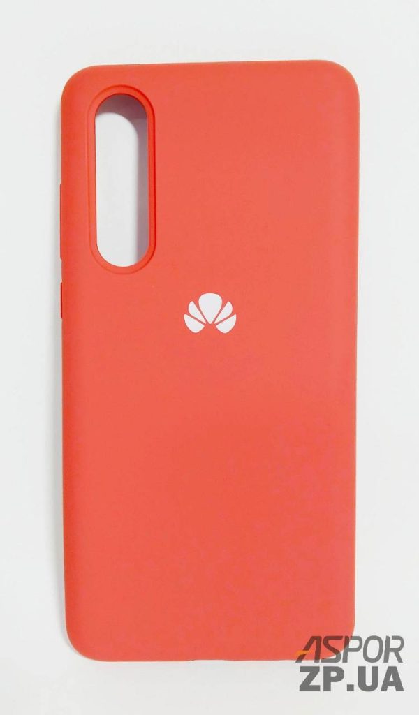 Накладка (з мікрофіброю) Silk Original Full Cover для Huawei P30- №25 камелія