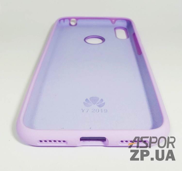 Накладка (з мікрофіброю) Silk Original Full Cover для Huawei Y7 Prime 2019- №7 лаванда — изображение 2