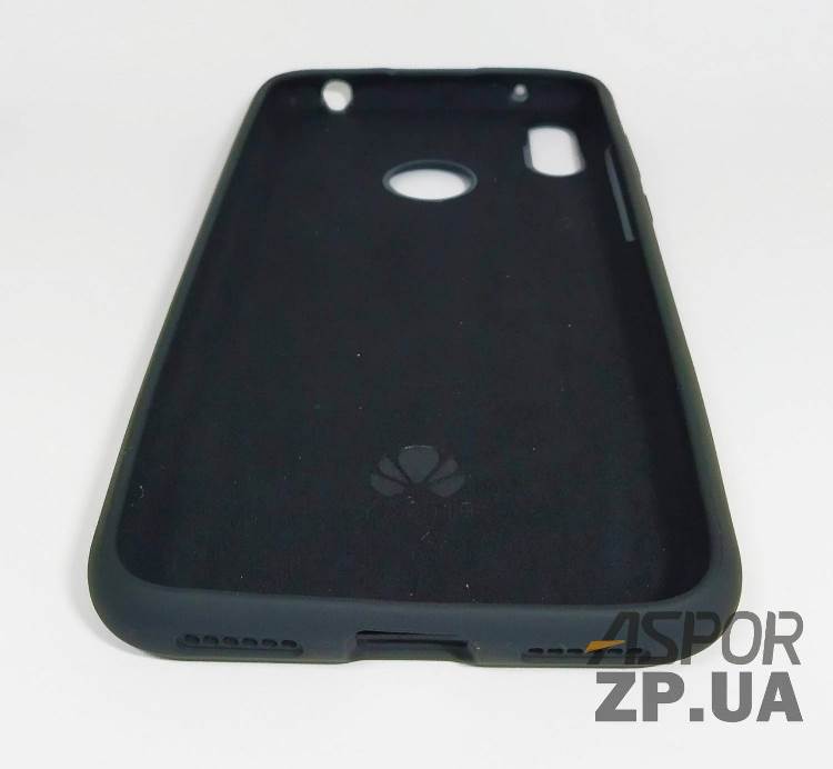 Накладка (з мікрофіброю) Silk Original Full Cover для Huawei Y7 Prime 2019- №18 чорний — изображение 2