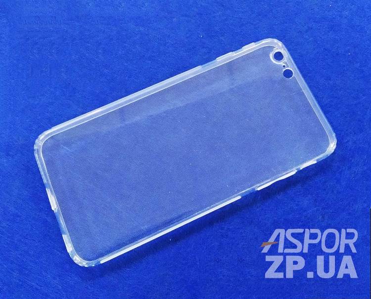 Накладка VIP з заглушками для iPhone 6 Plus- прозорий