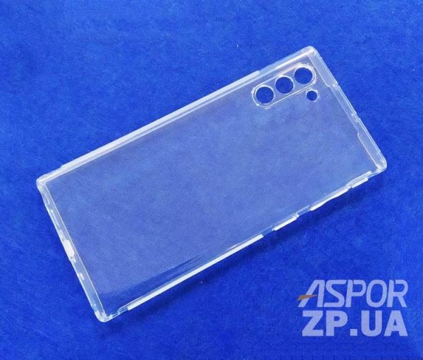 Накладка VIP з заглушками для Samsung Note 10- прозорий