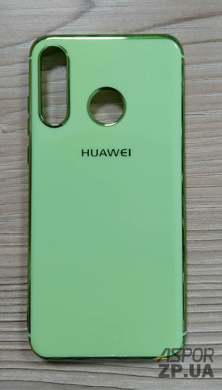 Накладка кольорова з окантовкою для Huawei P30 lite- зелений