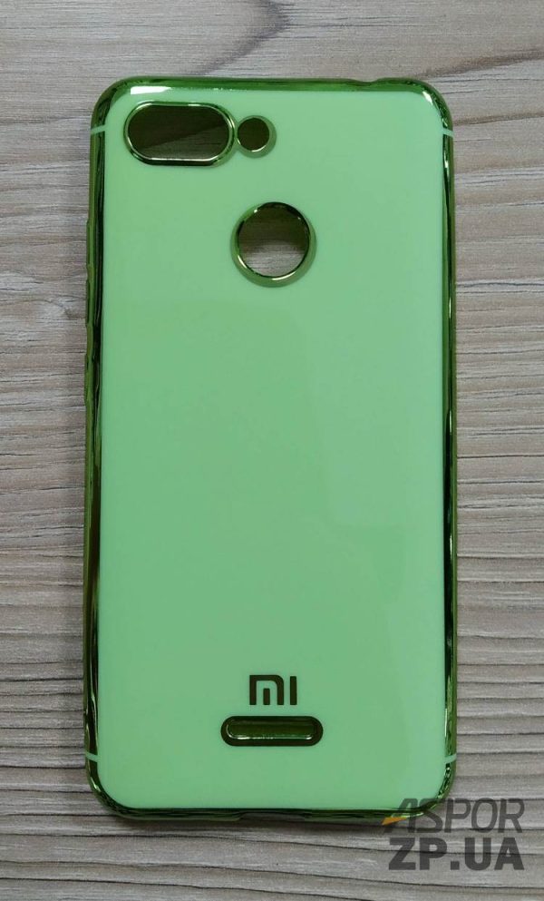 Накладка кольорова з окантовкою для Xiaomi Redmi 6- зелений