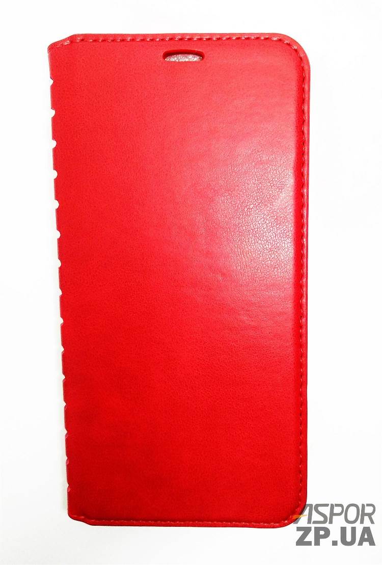 Чохол-книжка Leather Folio для Samsung A8 Plus/A730- червоний