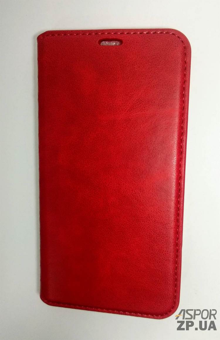 Чохол-книжка Leather Folio для Xiaomi Mi A2 Lite/Redmi 6 Pro- червоний