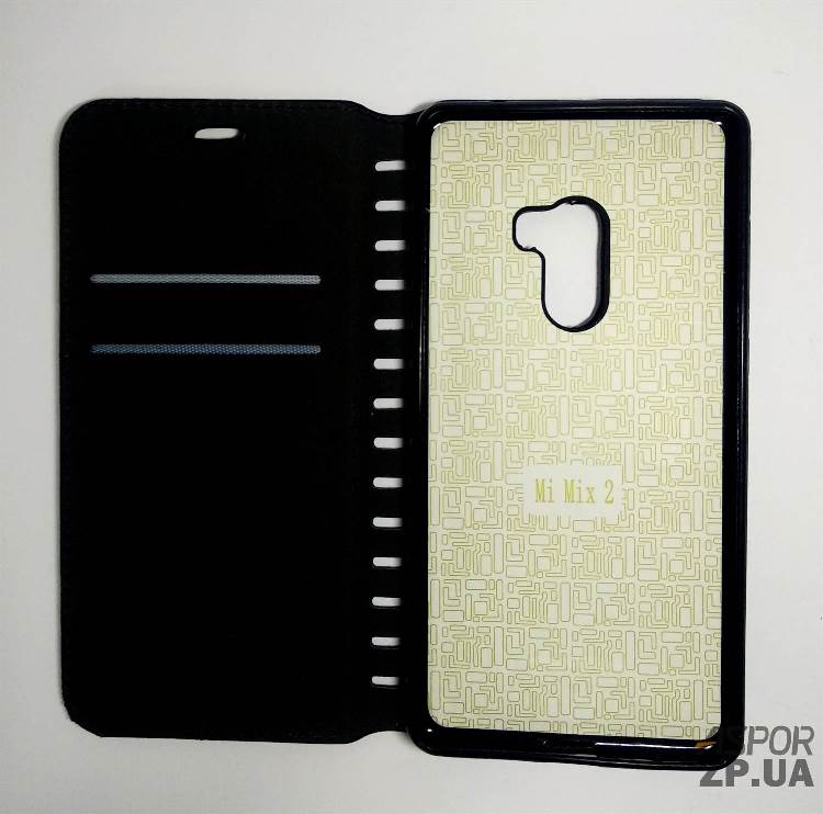 Чохол-книжка Leather Folio для Xiaomi Mi Mix 2- чорний — изображение 2