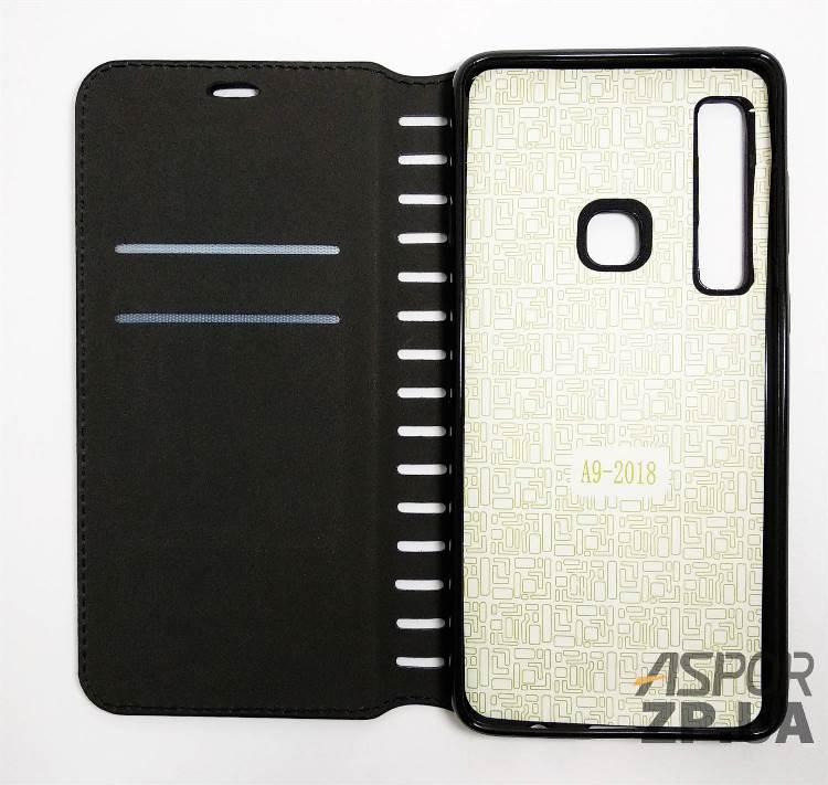 Чохол-книжка Leather Folio для Samsung A9 2018/A920- чорний — изображение 2
