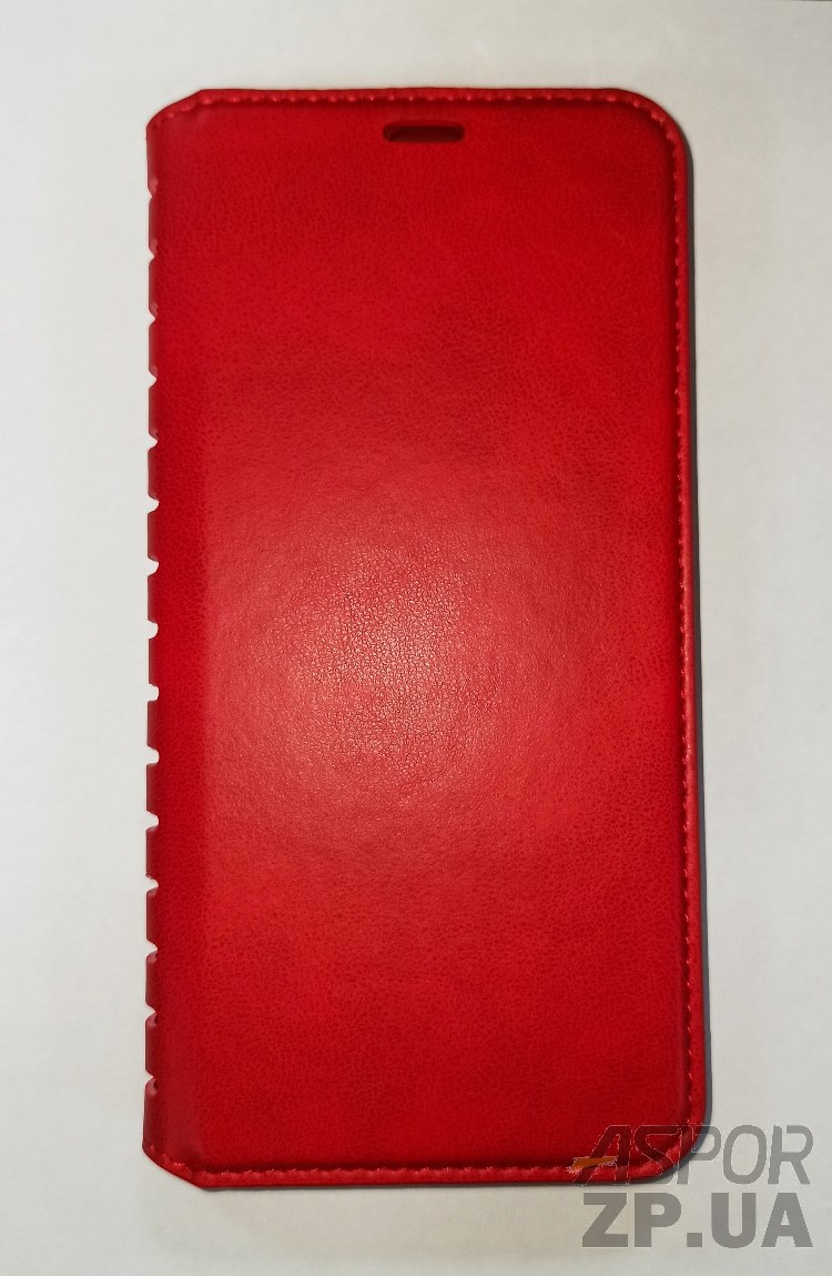 Чохол-книжка Leather Folio для Xiaomi Redmi Note 8- червоний