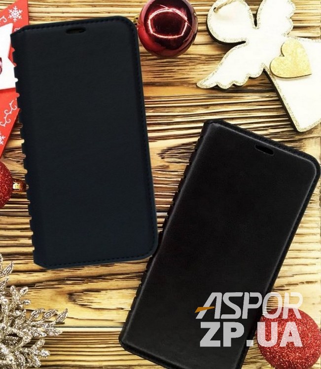 Чохол-книжка Leather Folio для Samsung A01/A015- чорний