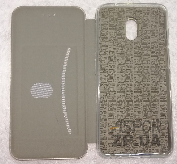 Чохол-книжка Aspor leather для Meizu M6s- графітовий — изображение 2
