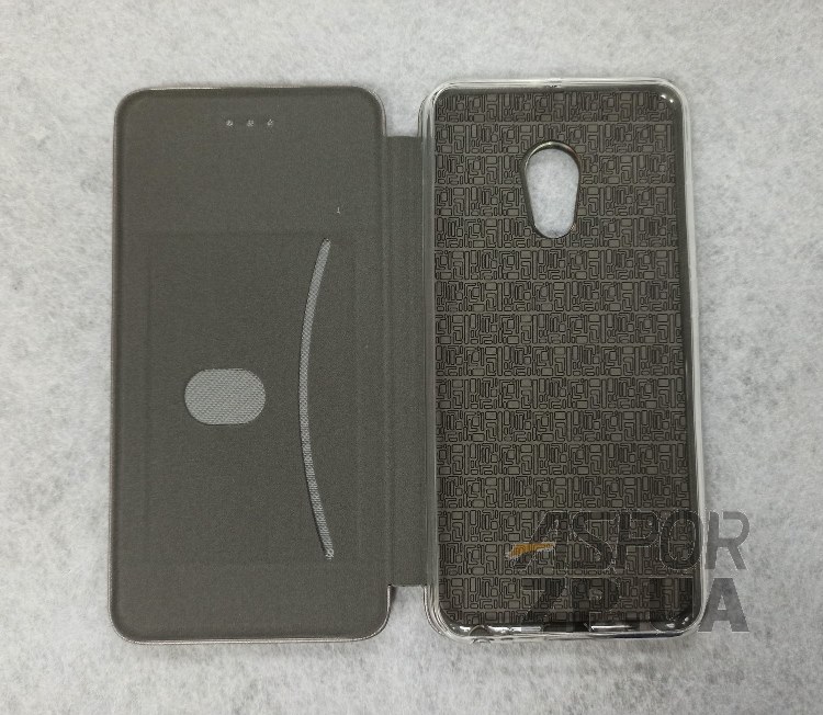 Чохол-книжка Aspor leather для Meizu Pro 6- графітовий — изображение 2