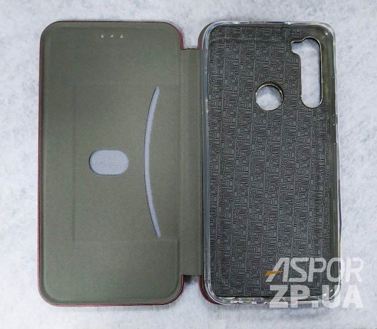 Чохол-книжка Aspor leather для Xiaomi Redmi Note 8- бордовий — изображение 2