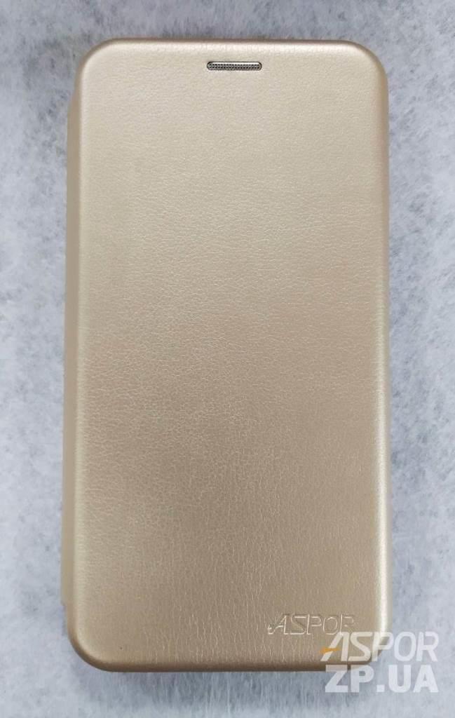 Чохол-книжка Aspor leather для Xiaomi Redmi Note 8- золотий