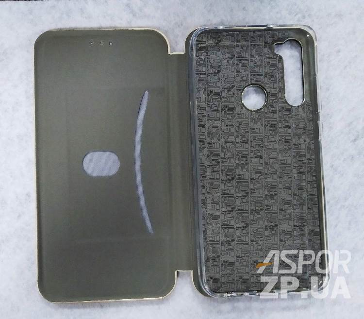 Чохол-книжка Aspor leather для Xiaomi Redmi Note 8- золотий — изображение 2