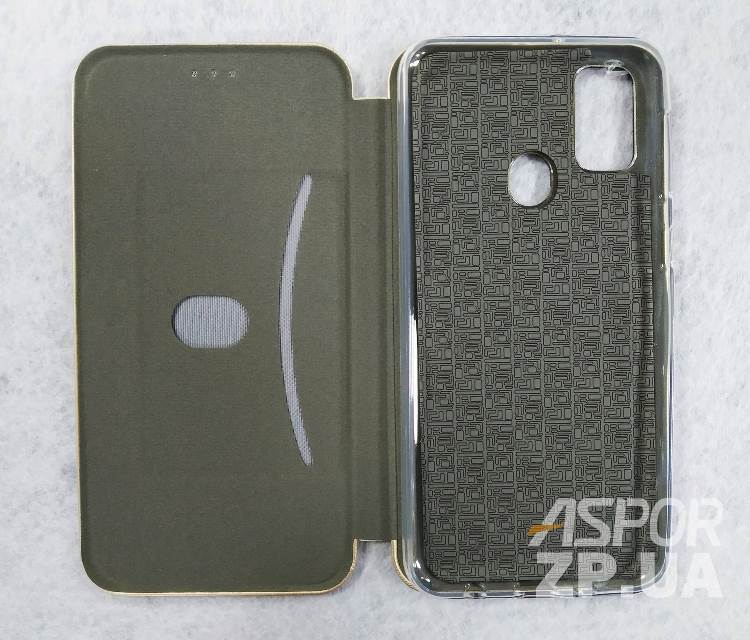 Чохол-книжка Aspor leather для Samsung M30S/M21/M317/M215- золотий — изображение 2