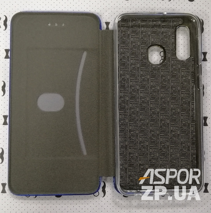 Чохол-книжка Aspor leather для Samsung A20e/A202- синій — изображение 2