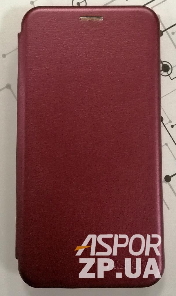 Чохол-книжка Aspor leather для Xiaomi Mi Note 10/Mi Note 10 Pro- бордовий