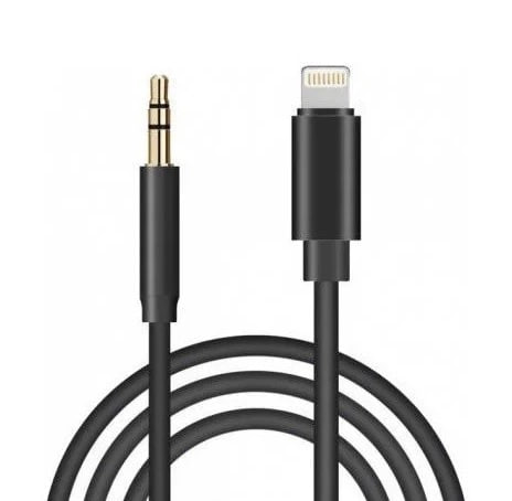 AUX кабель Lightning to 3.5mm (model-023) 1m- чорний