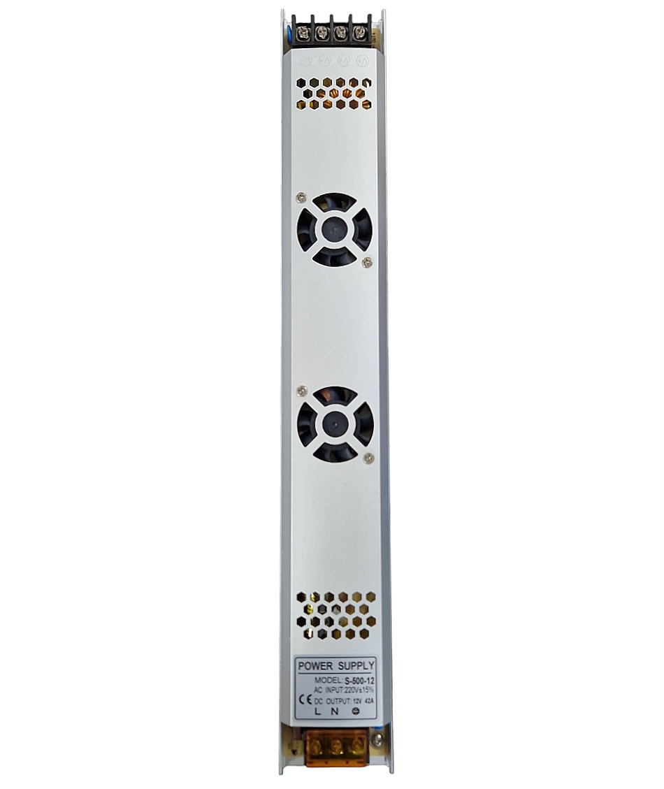 Блок живлення ND LED 12v/42A імпульсний, металевий 500w