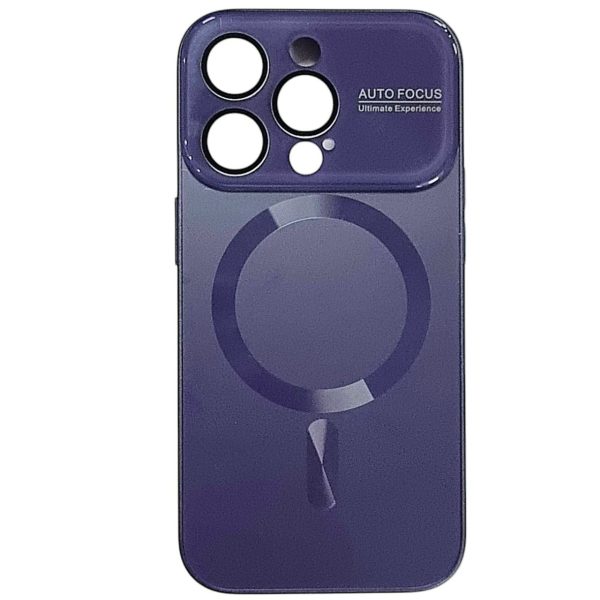 Накладка Glass Slim Case with Magnetic для iPhone 14 Pro- фіолетовий