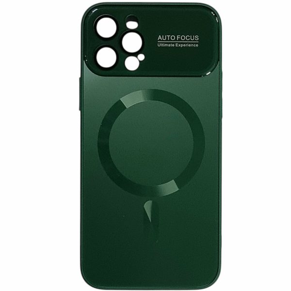 Накладка Glass Slim Case with Magnetic для iPhone 14 Pro Max- зелений