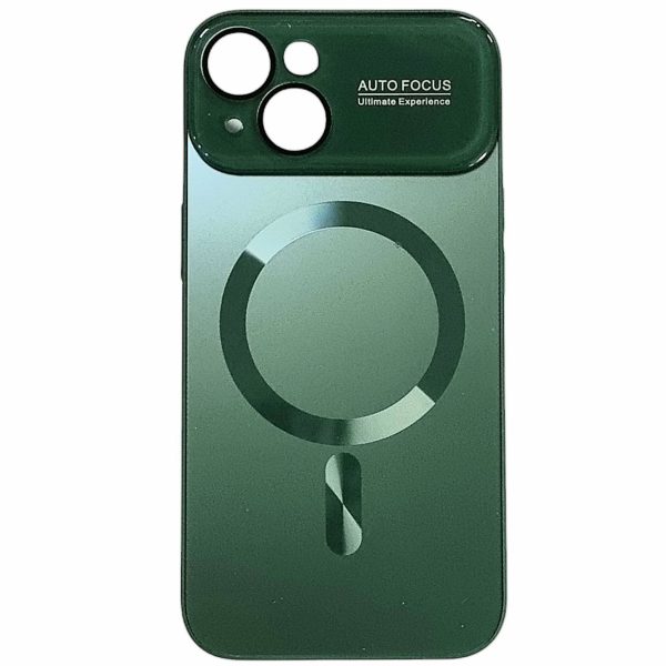 Накладка Glass Slim Case with Magnetic для iPhone 14- зелений
