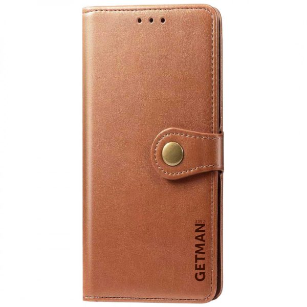 Чохол-книжка GETMAN Gallant шкіряний для Xiaomi Redmi 9C / 10a- коричневий