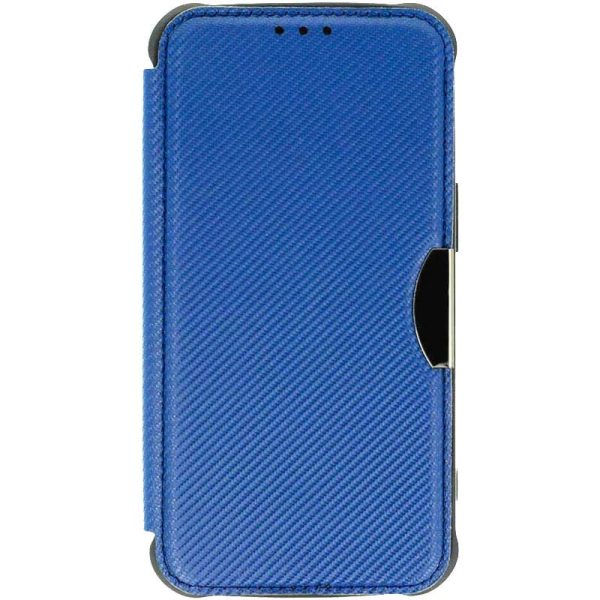 Чохол-книжка GETMAN Razor Carbon шкіряний для Xiaomi Redmi Note 13 4G- синій