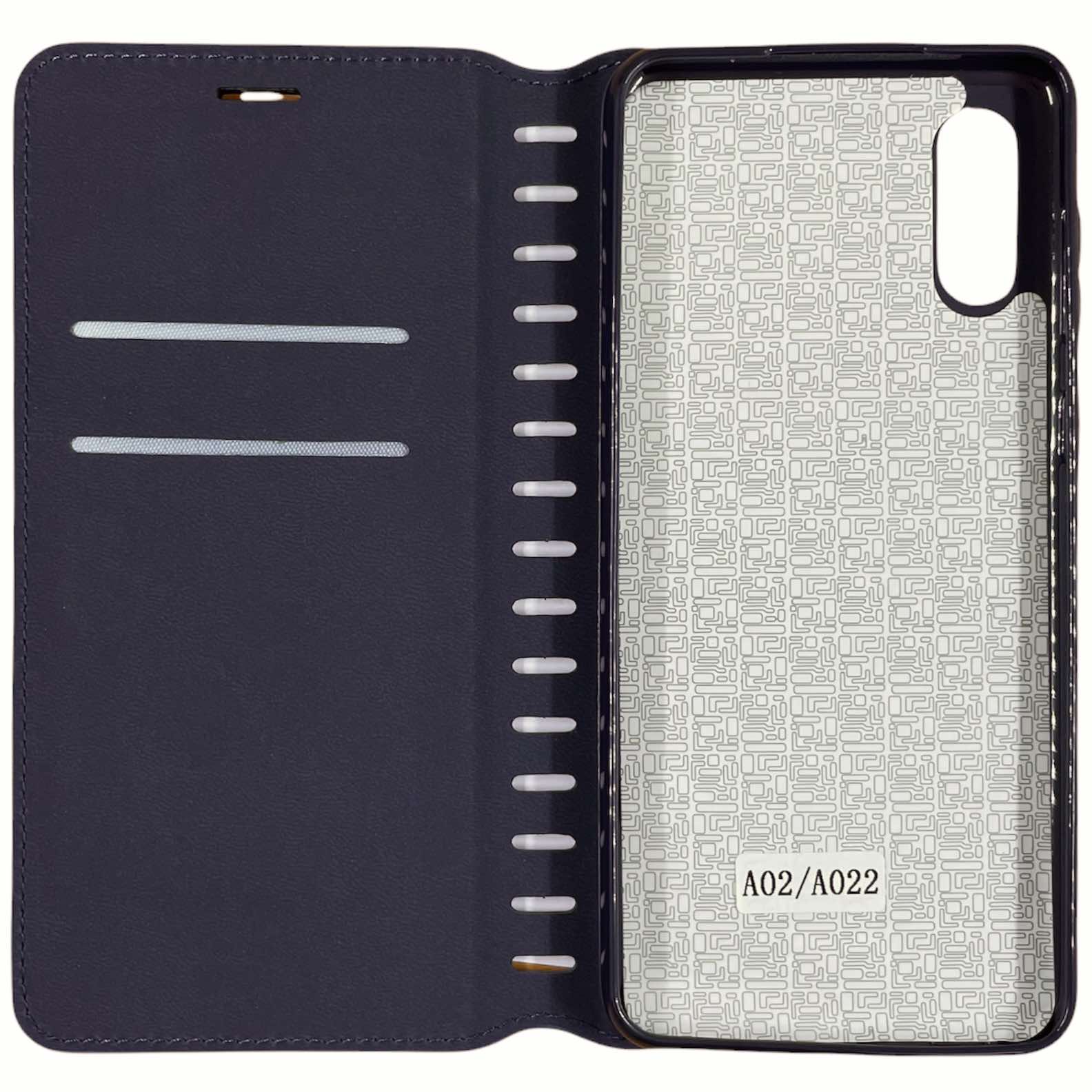 Чохол-книжка Leather Folio для Samsung A02/A022- синій — изображение 2