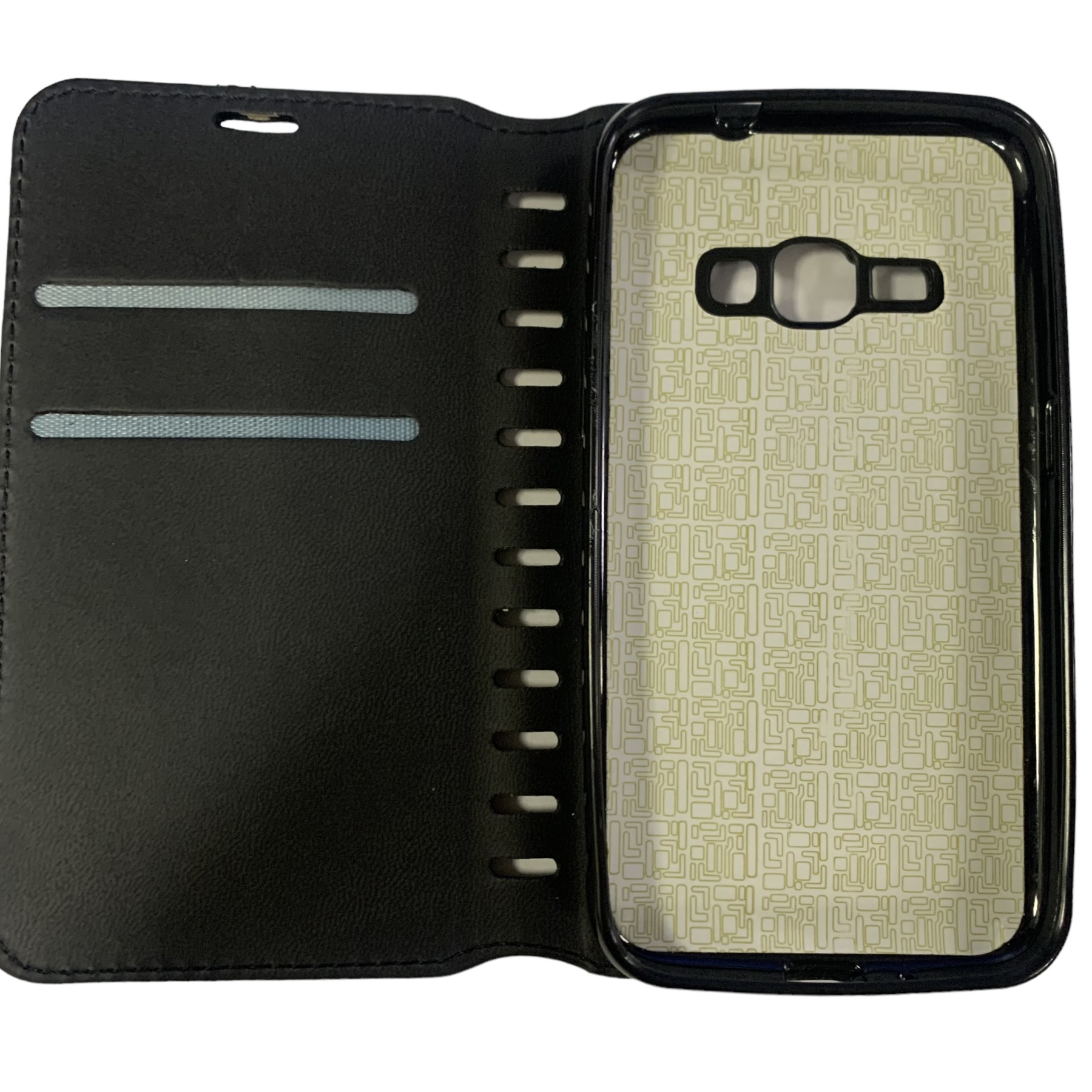 Чохол-книжка Leather Folio для Samsung J120- чорний — изображение 2