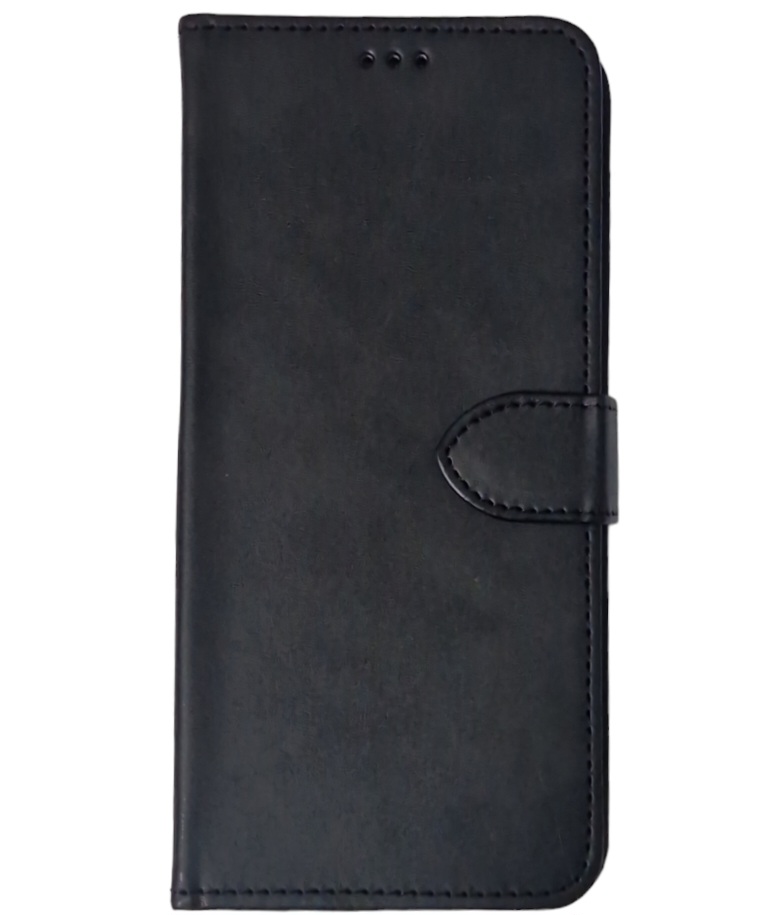 Чохол-книжка Leather Folio New для Xiaomi Redmi Note 12R (магнітна застібка)- чорний