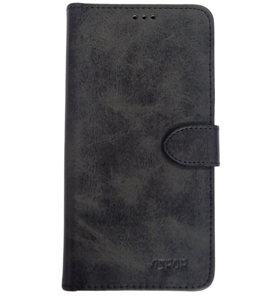 Чохол-книжка Leather Folio New для Xiaomi Redmi Note 13 5G (магнітна застібка)- чорний