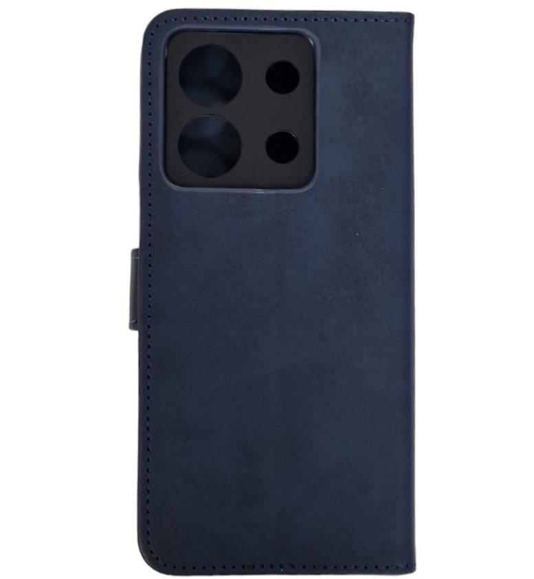 Чохол-книжка Leather Folio New для Xiaomi Redmi Note 13 Pro 5G / Poco X6 (магнітна застібка)- синій — изображение 3