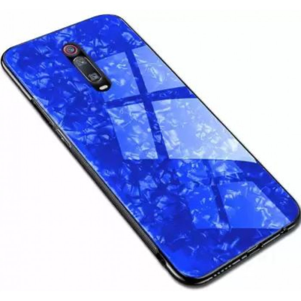 Накладка Marble Glass для Huawei Honor Play- синій
