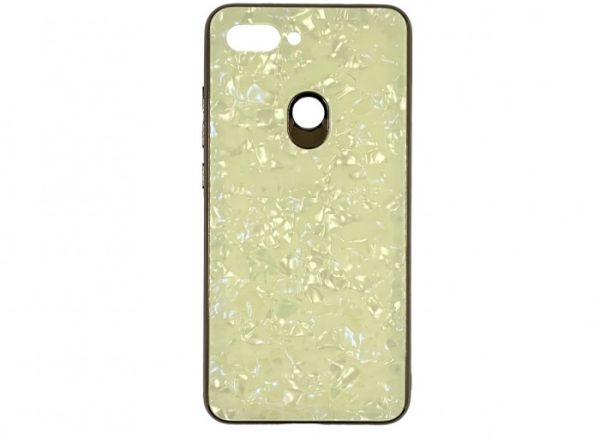 Накладка Marble Glass для Huawei Honor Play- золотий