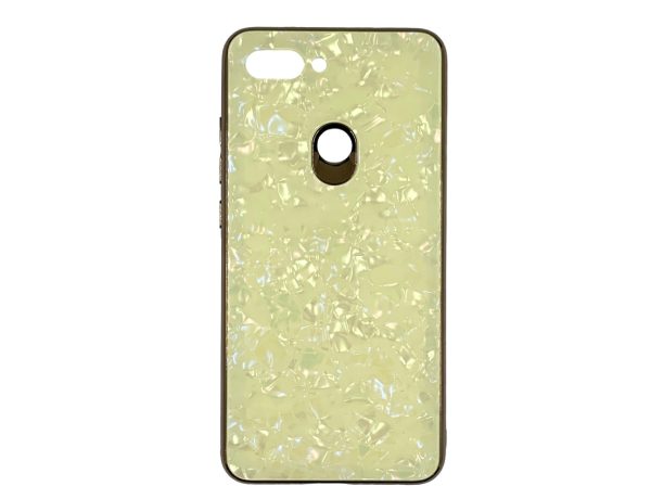 Накладка Marble Glass для Huawei P Smart Z- золотий