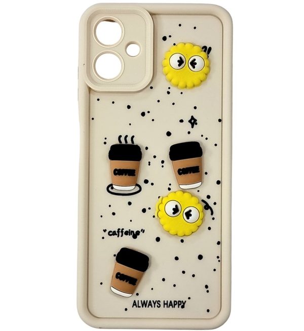 Накладка TPU Toys Case Always Happy для Samsung A06- рожевий пісок